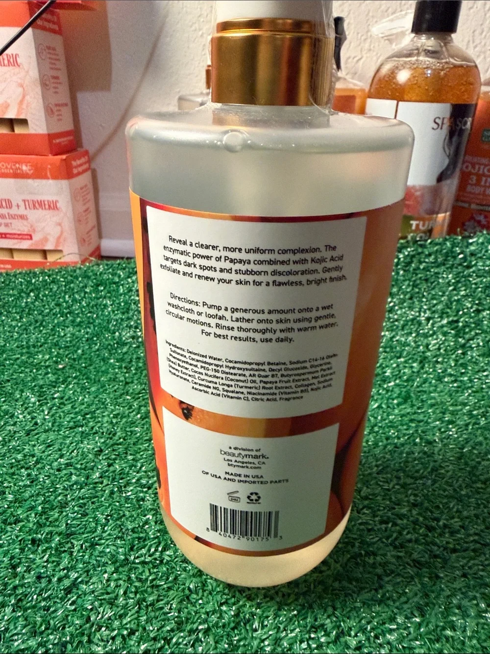 Nettoye Kojic Acid Papaya Dark Spot Remedy Body Cleanser - White & Green Label